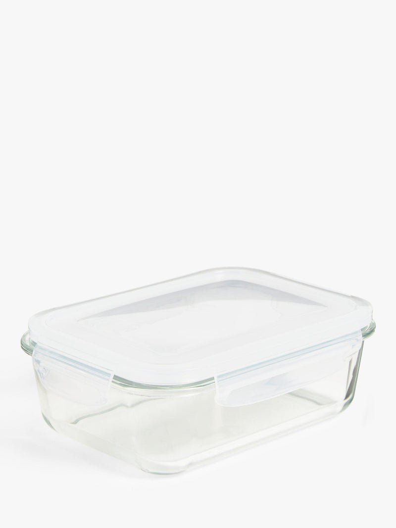John Lewis airtight leak-proof glass storage container, clear, UK version
