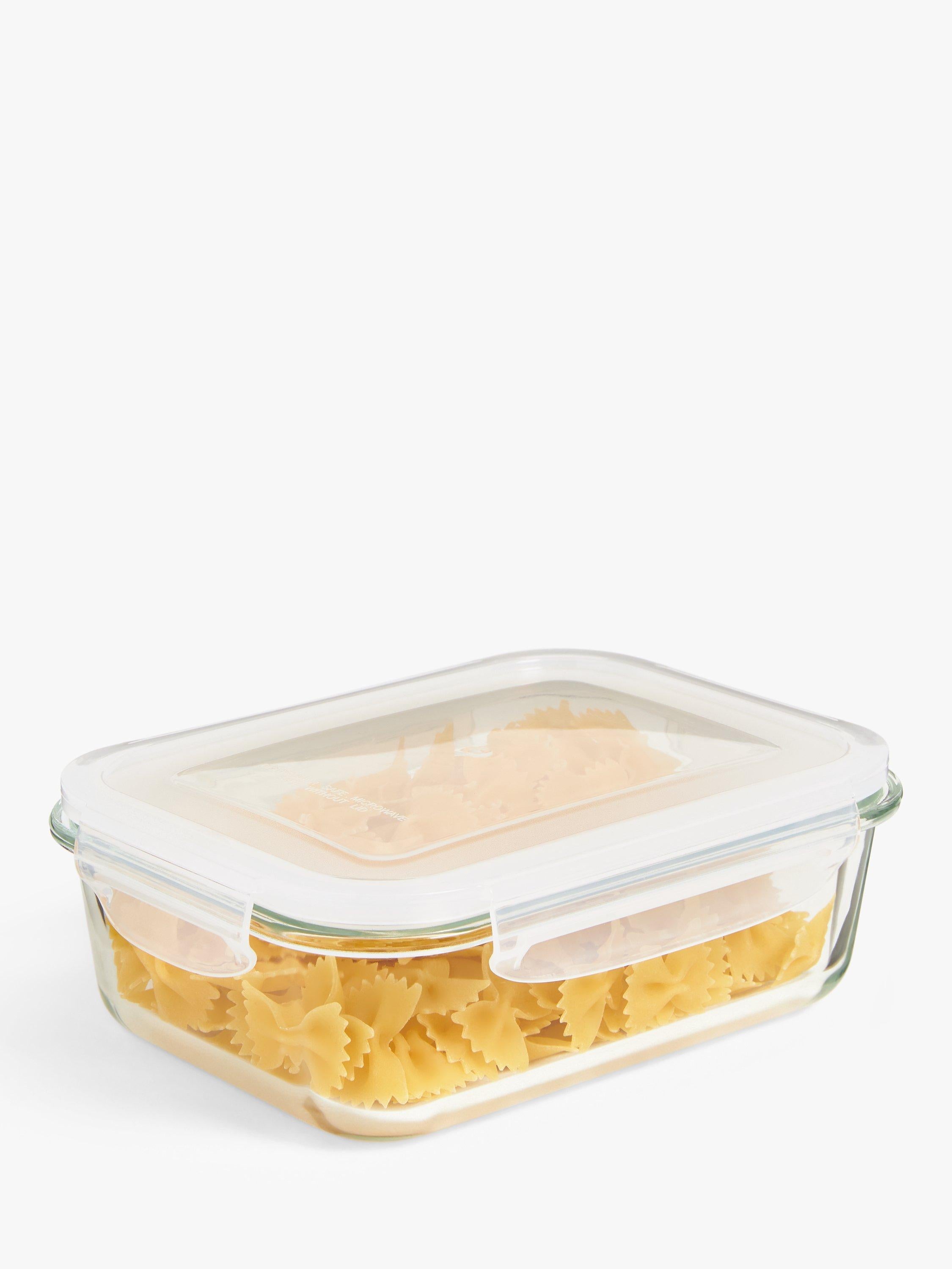 John Lewis airtight leak-proof glass storage container, clear, UK version