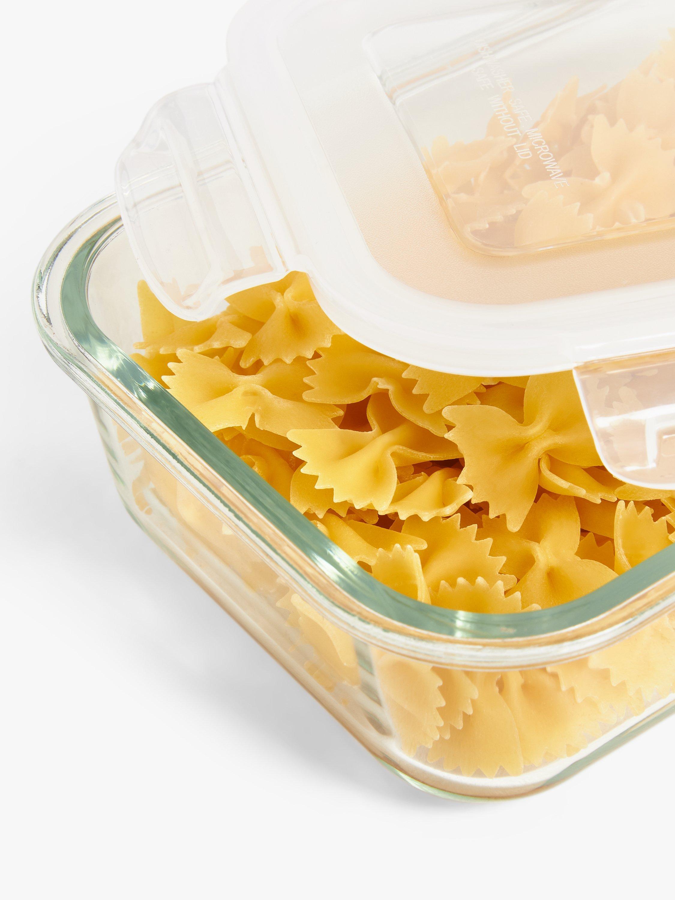 John Lewis airtight leak-proof glass storage container, clear, UK version