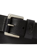 Ralph Lauren black pebbled leather belt 1.5 inch (British brand)