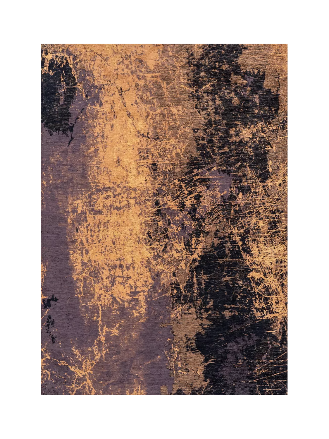 Louis De Poortere Cracks Deep Mine rug 140x200cm (British brand)