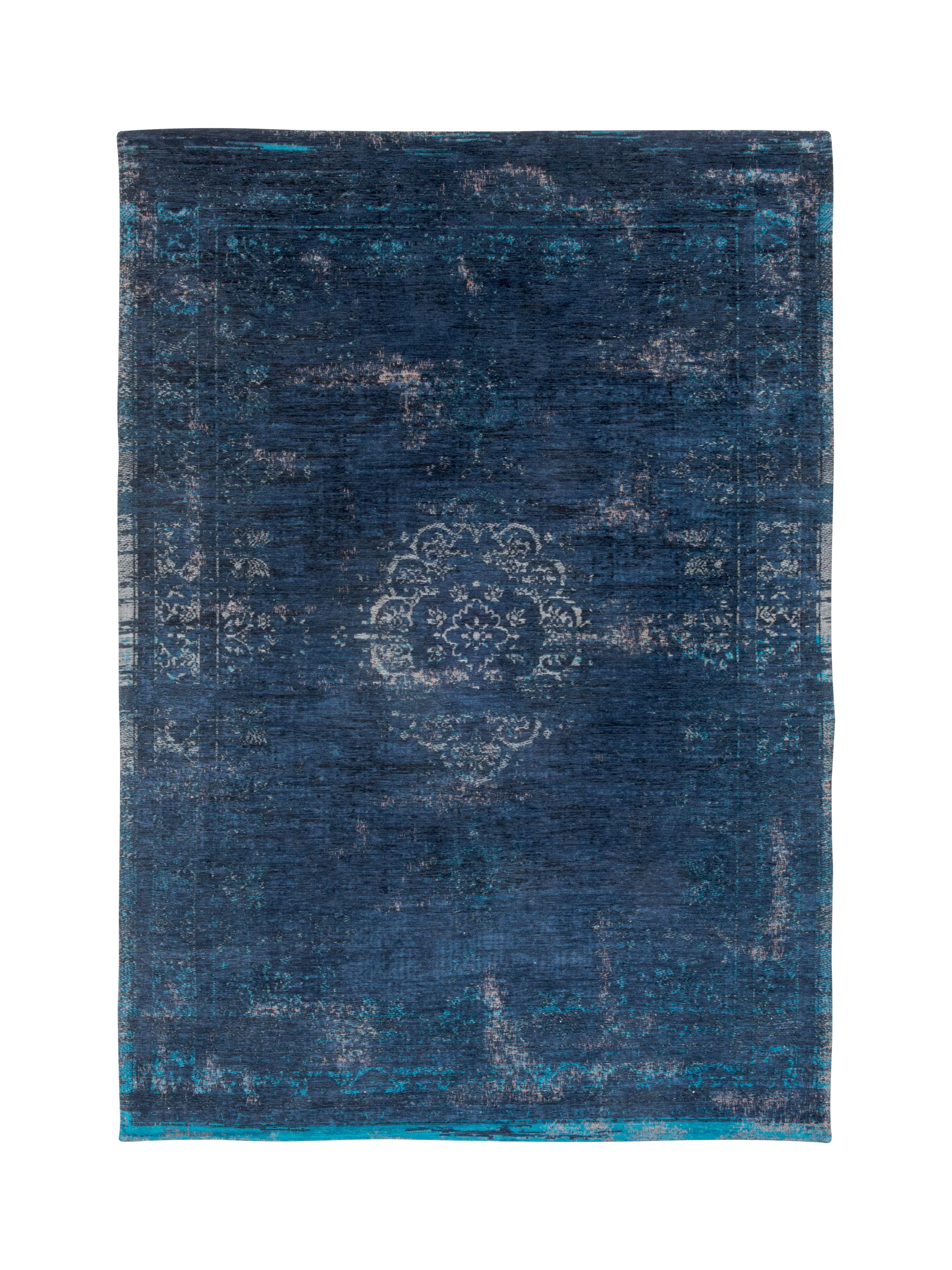 Louis De Poortere Medallion Rug, Blue, L200 x W140 cm