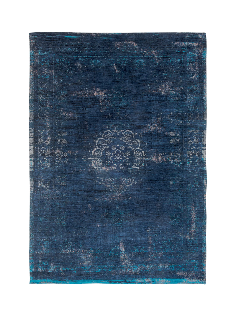 Louis De Poortere Medallion Rug, Blue, L200 x W140 cm