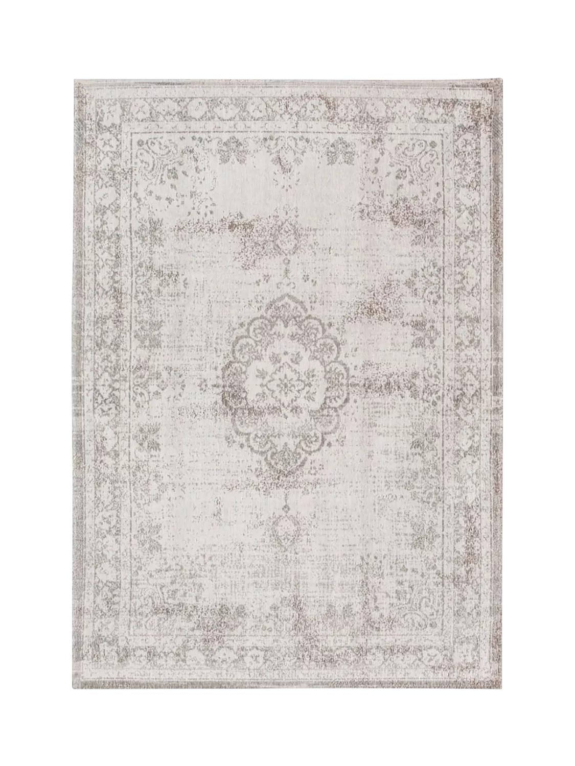 Louis De Poortere Medallion Rug, Grey, L180 x W120 cm