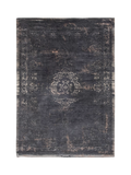 Louis De Poortere Medallion Rug, Black, L200 x W140 cm