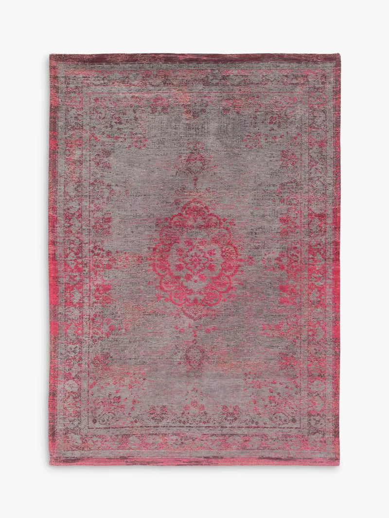 Louis De Poortere Medallion Rug, Pink/Multi, L200 x W140 cm