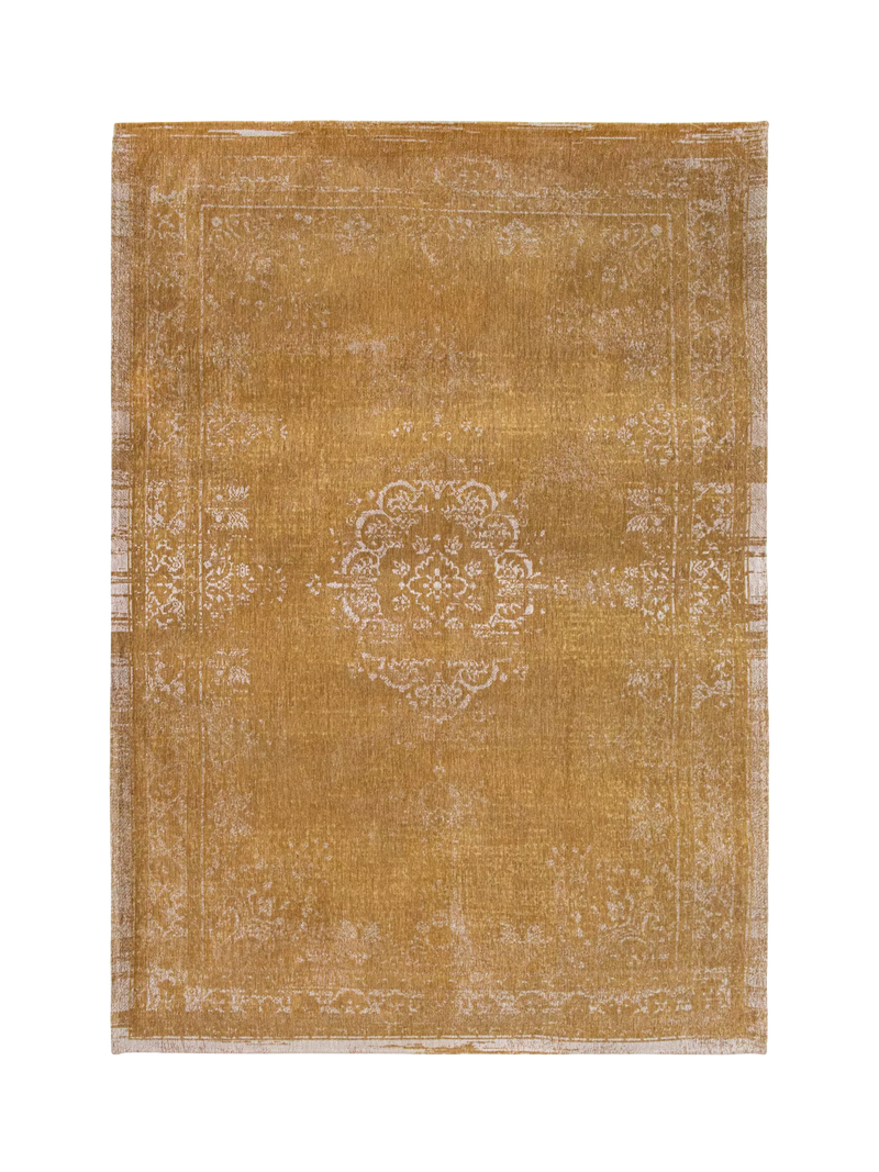 Louis De Poortere Medallion Rug, Mustard, L200 x W140 cm