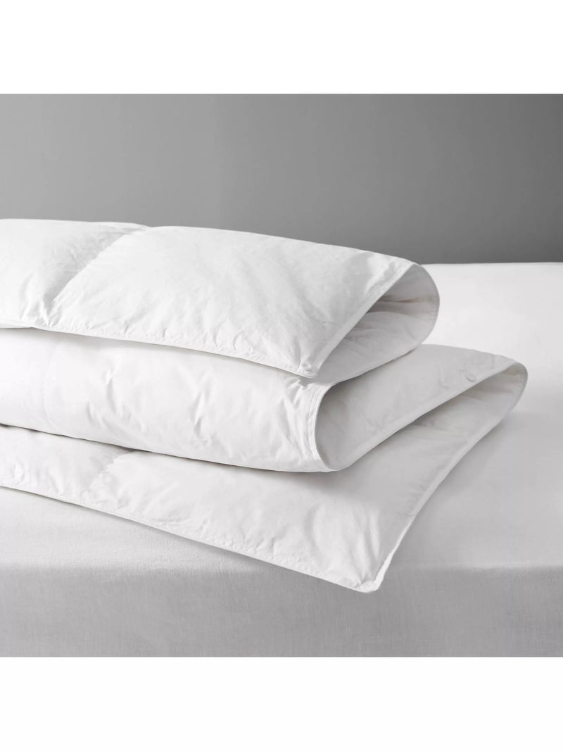 John Lewis duck down duvet 4.5 tog single white, UK version