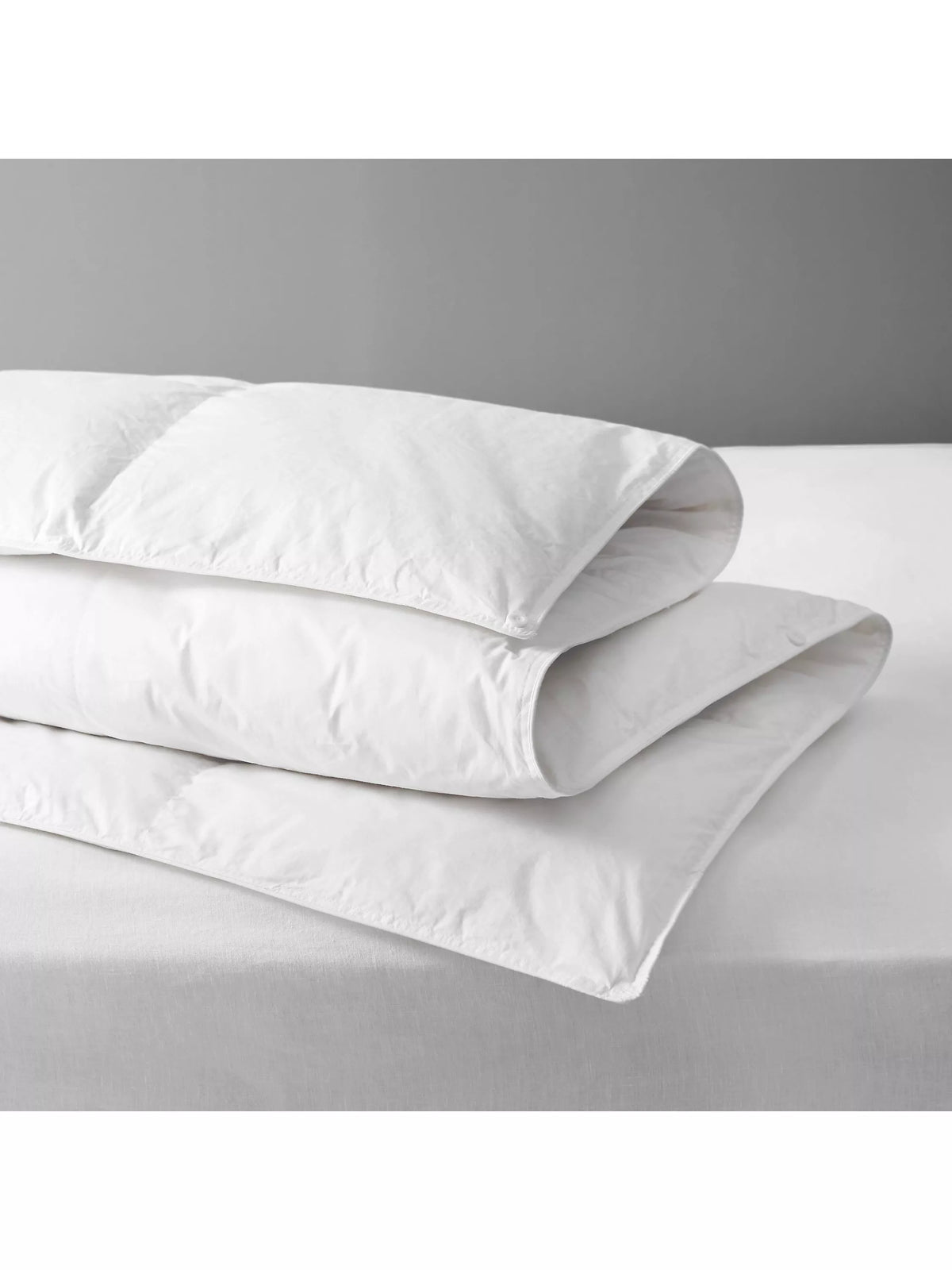 John Lewis duck down duvet 4.5 tog single white, UK version