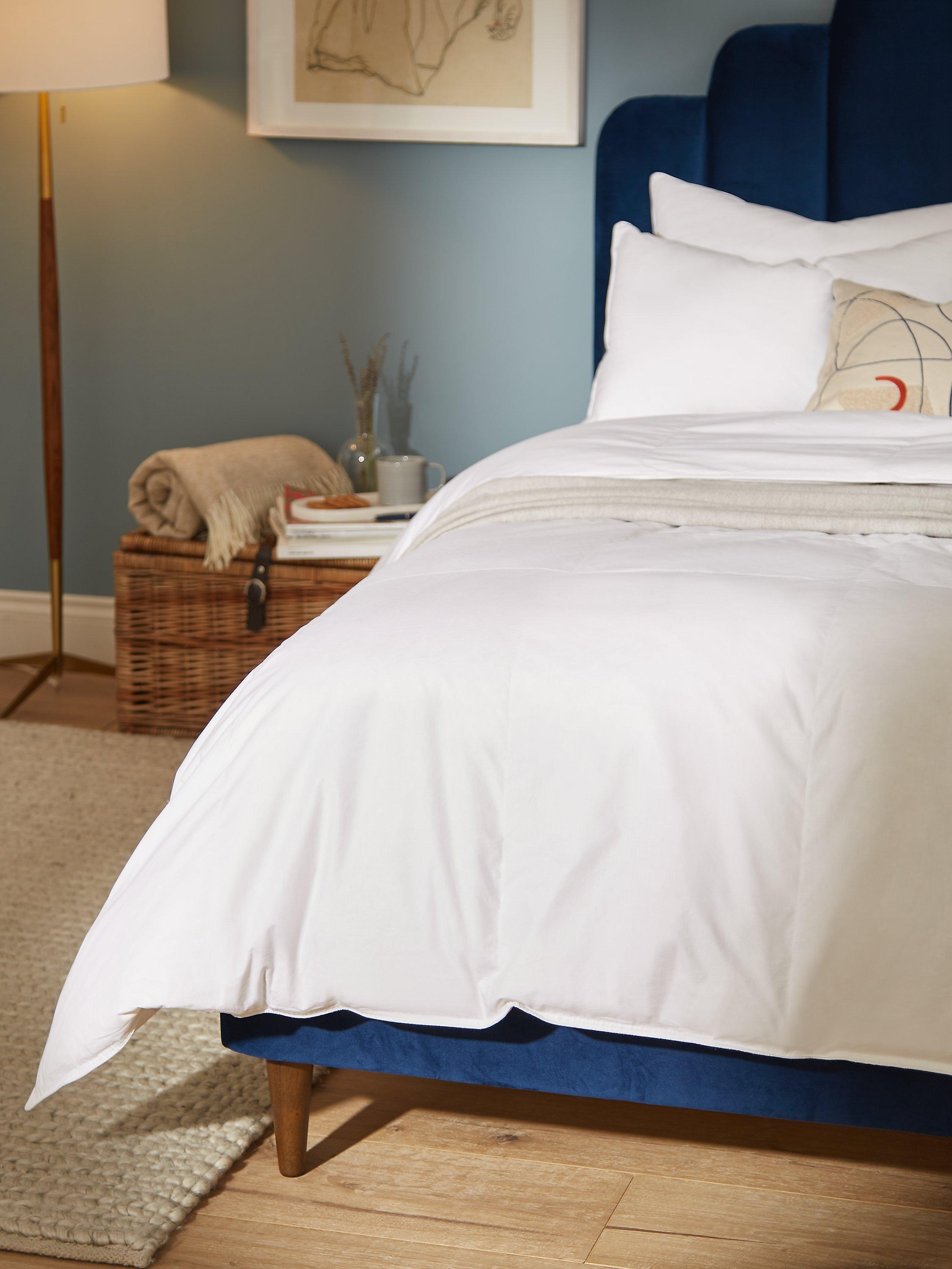 John Lewis duck down duvet 4.5 tog single white, UK version
