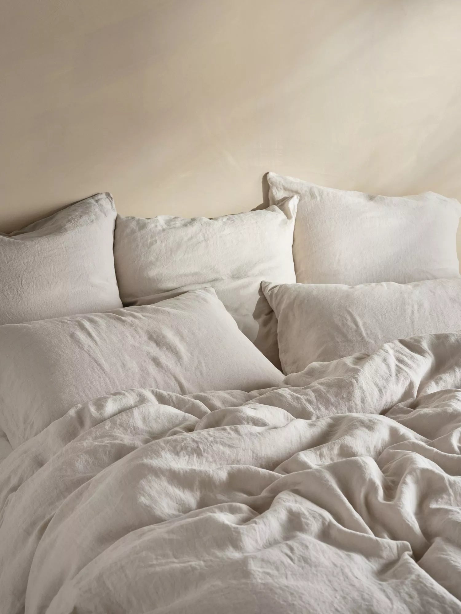 Bedfolk 100% Linen Super King Pillowcase Pair, L75 x W50cm