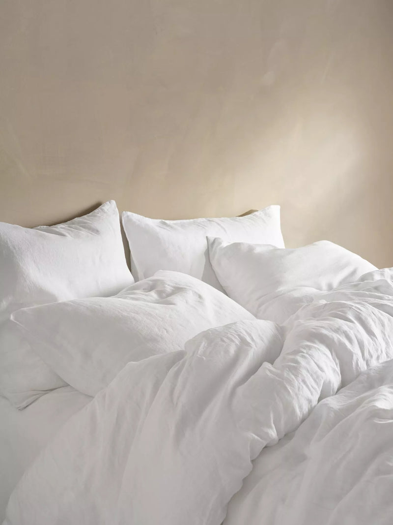 Bedfolk 100% Linen Super King Pillowcase Pair, L75 x W50cm