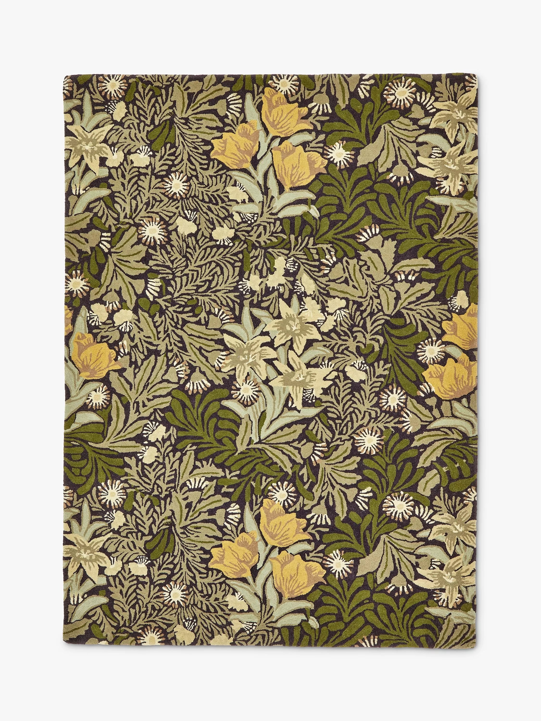 Morris & Co Bower Twin Vine Teppich Grün 280x200cm (Britische Marke)