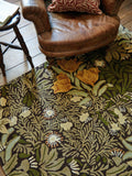 Morris & Co Bower Twin Vine Teppich Grün 280x200cm (Britische Marke)