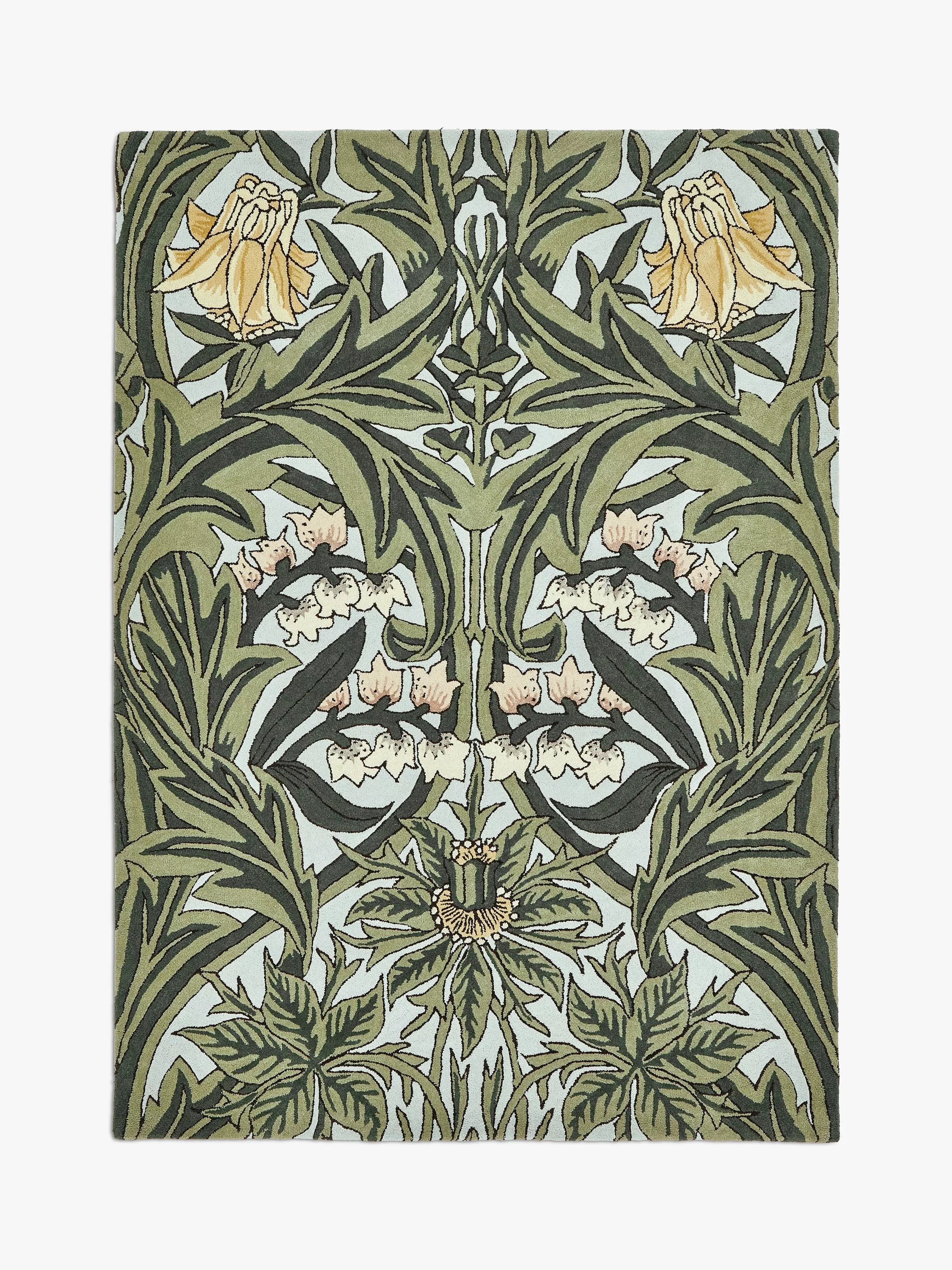 Morris & Co Bluebell Teppich 170x240cm, importiert aus dem Vereinigten Königreich