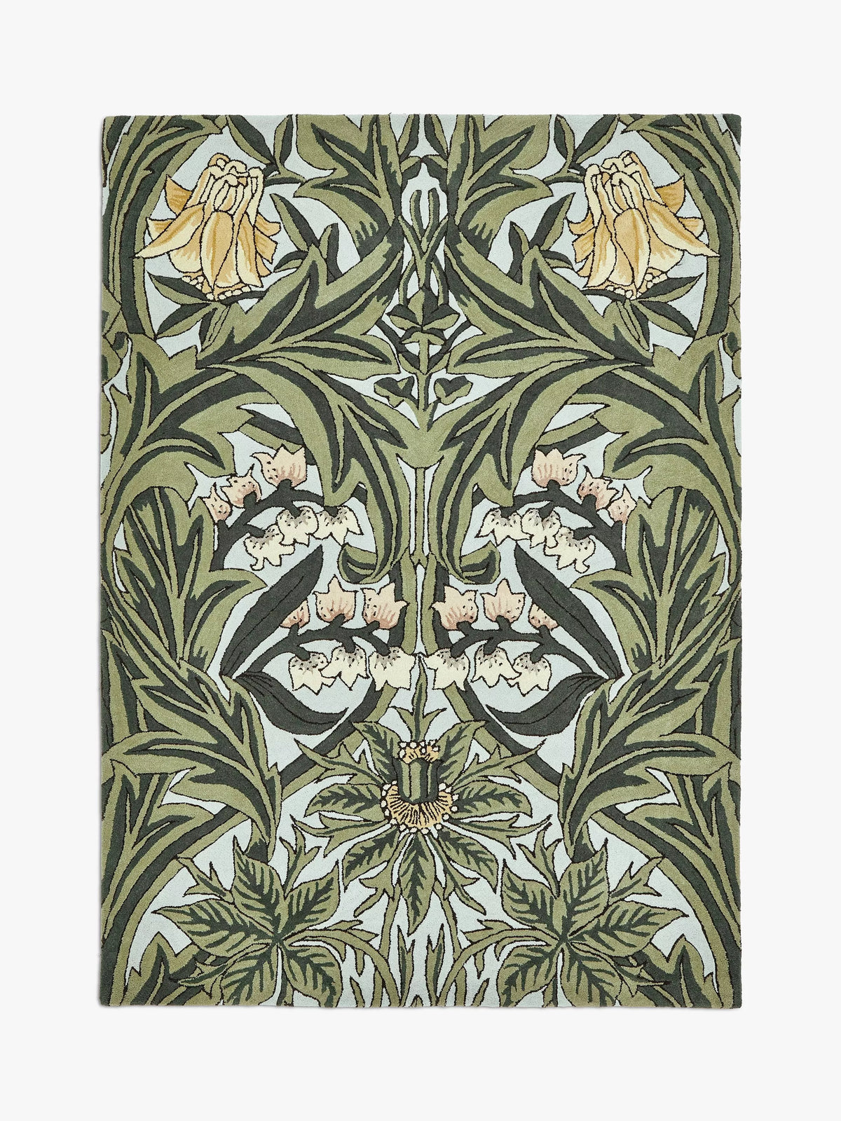 Morris & Co Bluebell Teppich 170x240cm, importiert aus dem Vereinigten Königreich