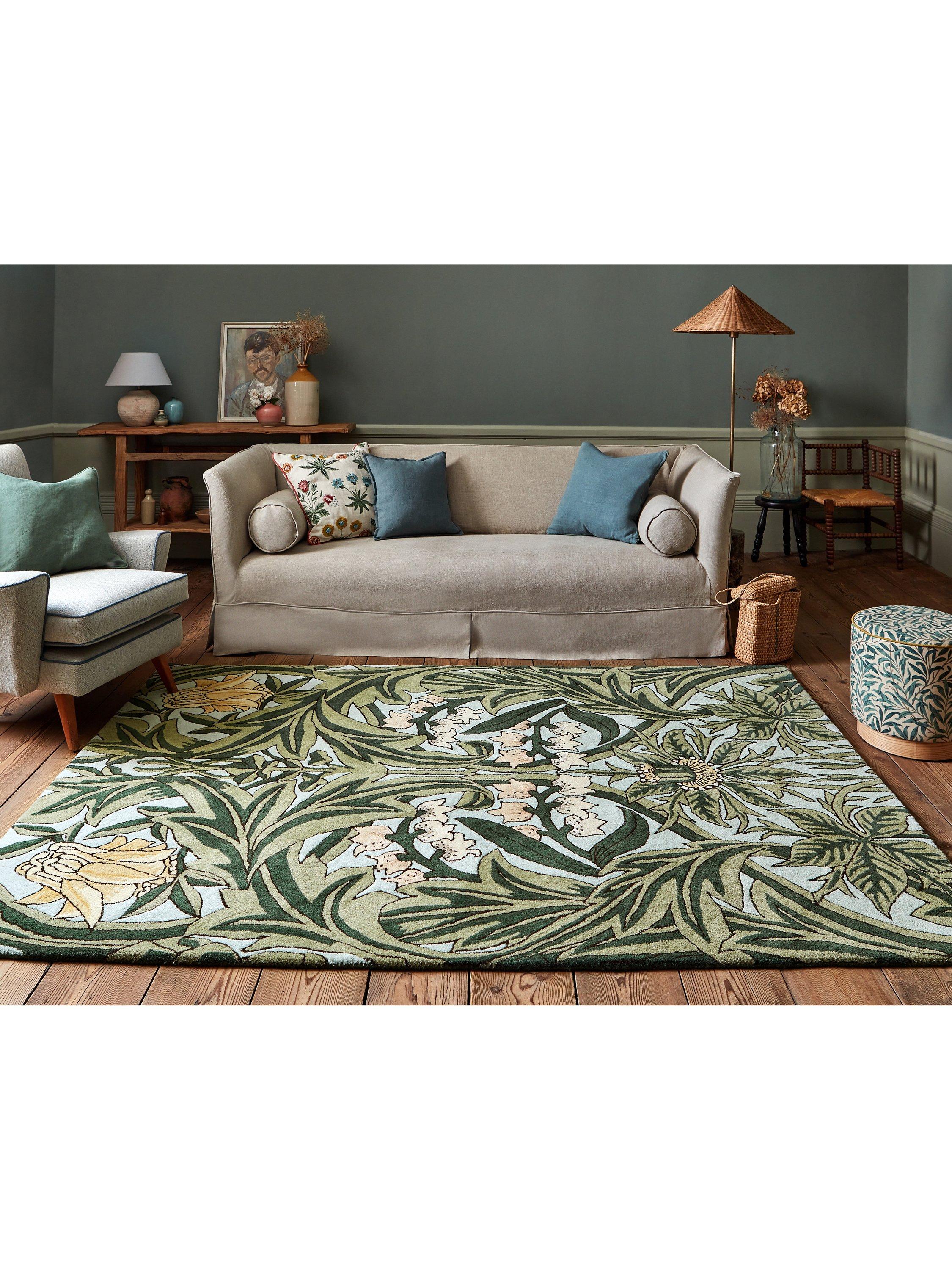 Morris & Co Bluebell Teppich 170x240cm, importiert aus dem Vereinigten Königreich
