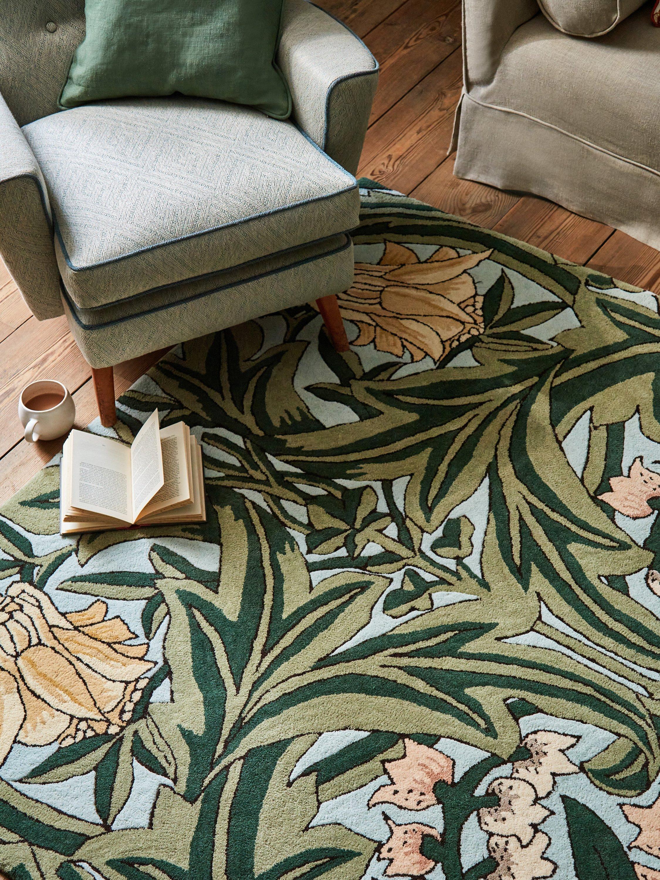 Morris & Co Bluebell Teppich 170x240cm, importiert aus dem Vereinigten Königreich