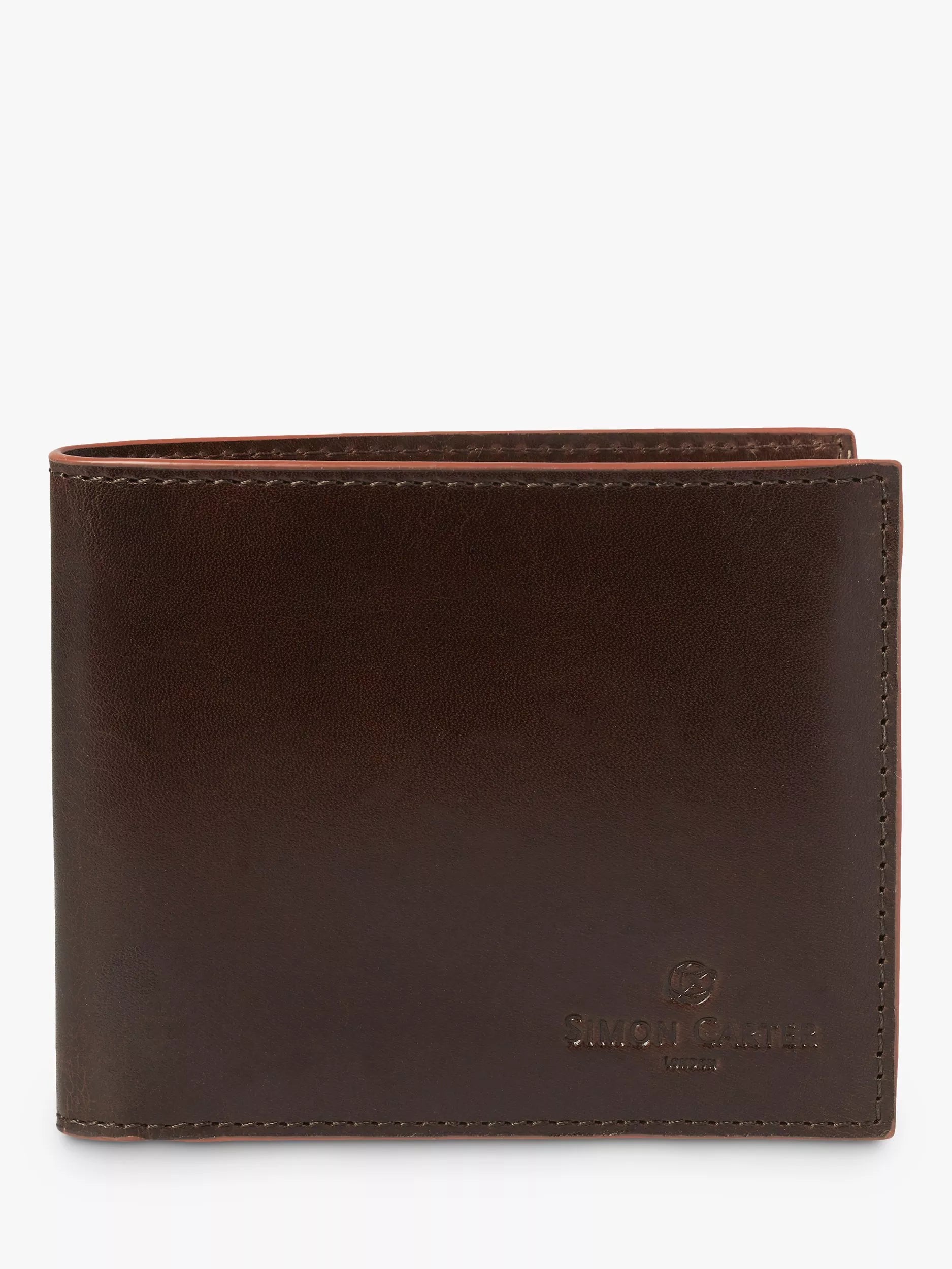 Portefeuille en cuir Simon Carter Edge