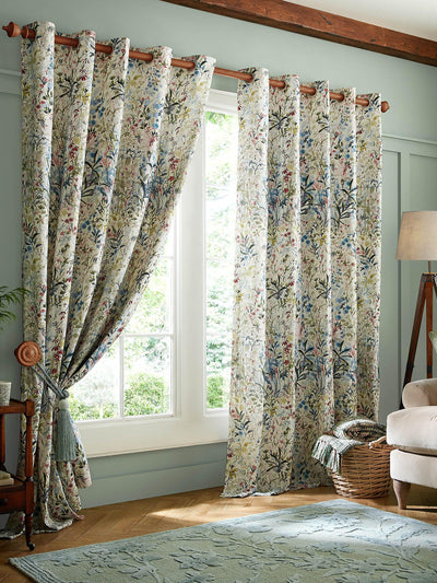 John Lewis Laura Ashley Pointonfields زوج ستائر مبطنة بحلقات متعددة الألوان - اشترِ عبر الإنترنت من McGrocer