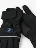 Polarn O. Pyret Soft Shell Gloves Black imported from the UK