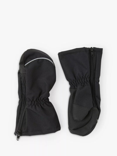 John Lewis Polarn O. Pyret Baby Mittens, Black