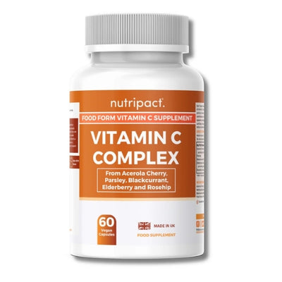 Superdrug Nutripact Vitamin C Food Form Complex 60 Vegan Capsules- Buy online at McGrocer