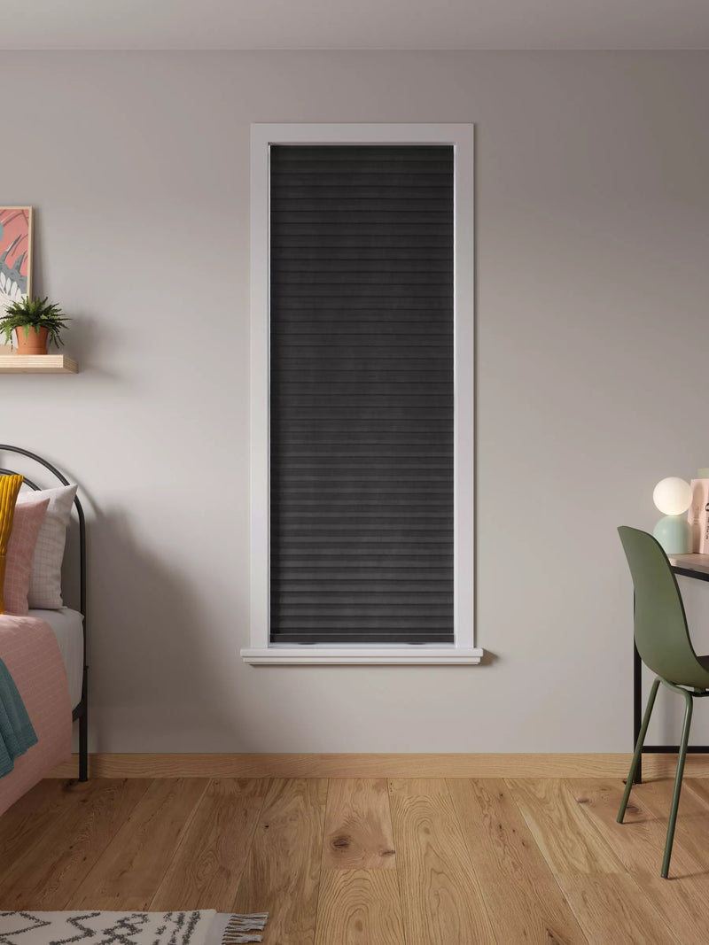 John Lewis temporary cordless blackout pleated blind 91cm, imported from the UK