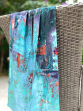 Alie Street abstract ombre scarf 178x23cm (British brand)