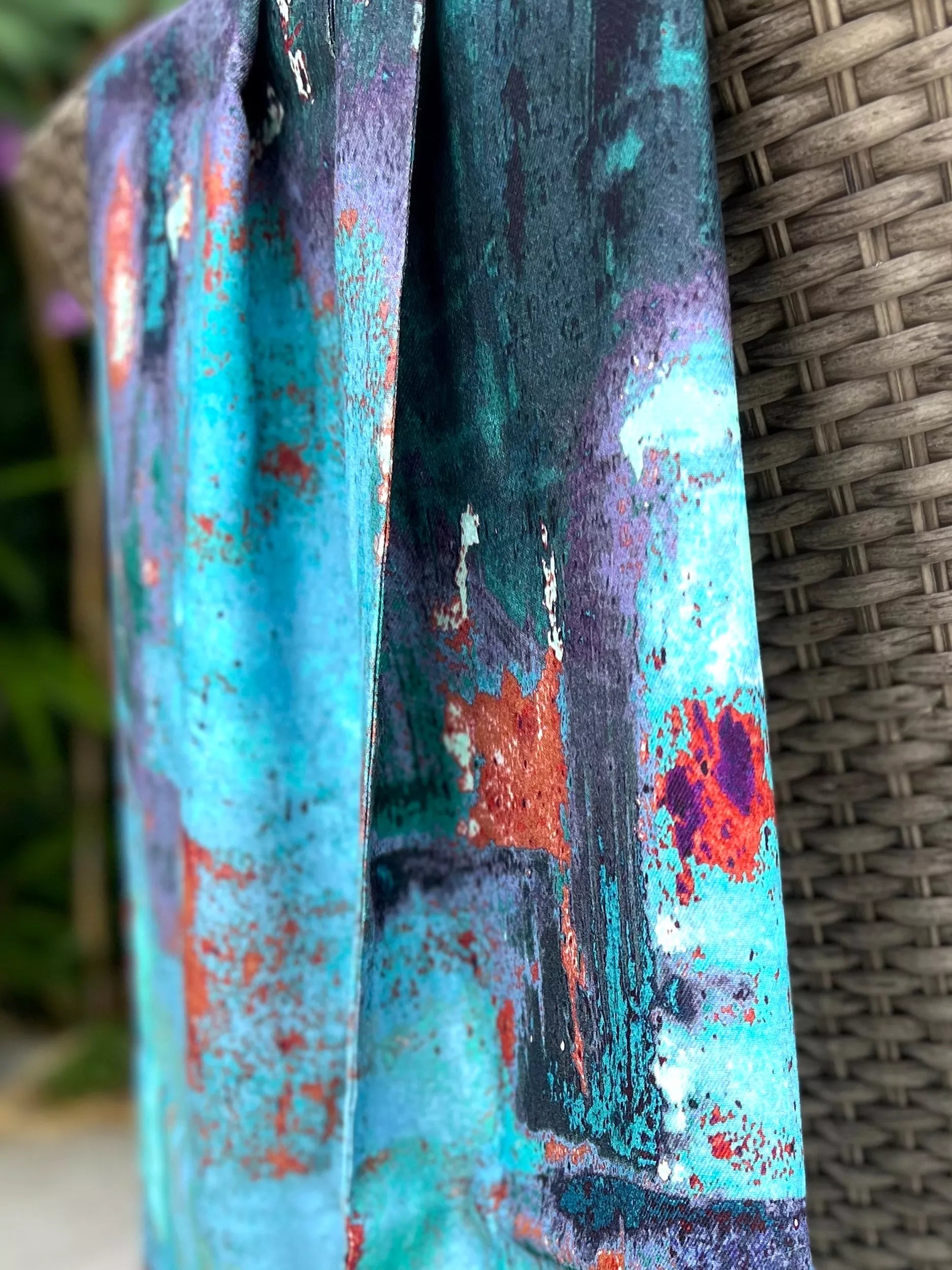 Alie Street abstract ombre scarf 178x23cm (British brand)