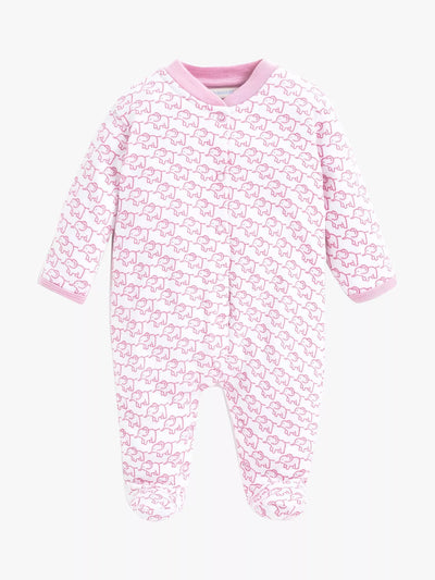 مجموعة ملابس أطفال من John Lewis JoJo Maman Bébé بطبعات فيل وردية - تسوق عبر الإنترنت من McGrocer