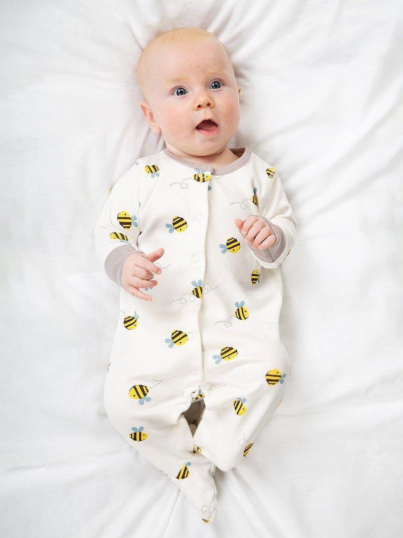 Frugi Baby Buzzy Bee baby gift set 3-piece - British product