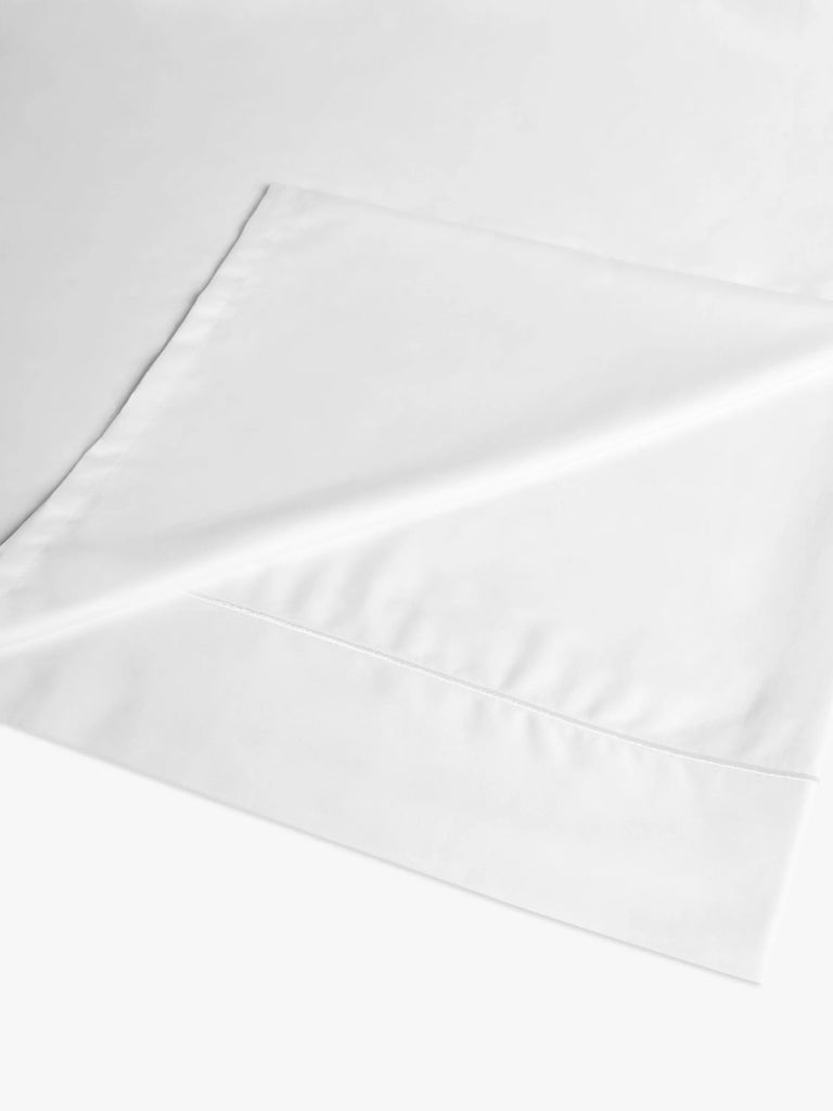 The Ultimate Collection Luxury Suvin Cotton & TENCEL, 900 Thread Count Flat Sheet, White