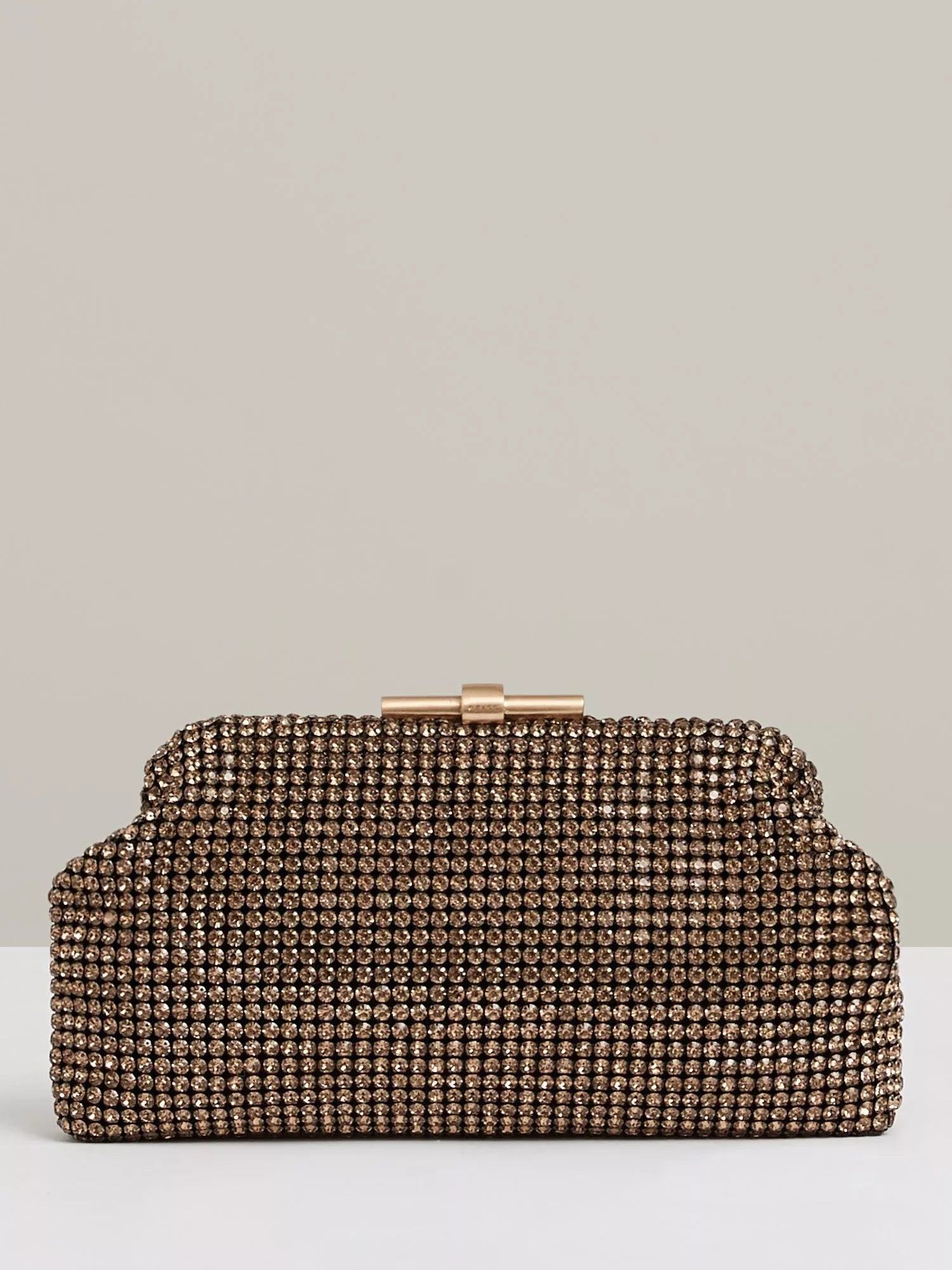 Reiss Adaline Crystal Clutch Bag embellished with crystals, UK version
