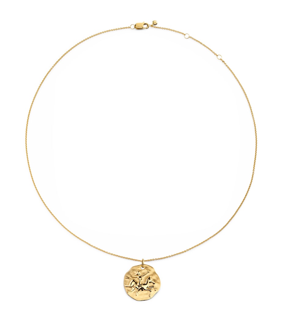 Monica Vinader gold vermeil Sagittarius necklace, UK version