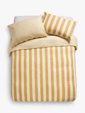 John Lewis ANYDAY Block Stripe Reversible Pure Cotton Duvet Cover Set