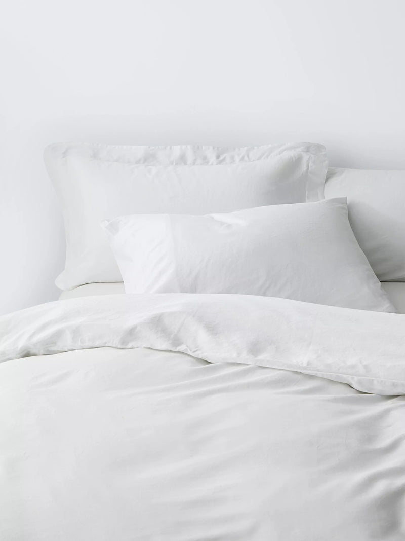John Lewis Comfy & Relaxed 300 Thread Count Washed Cotton Bed Linen