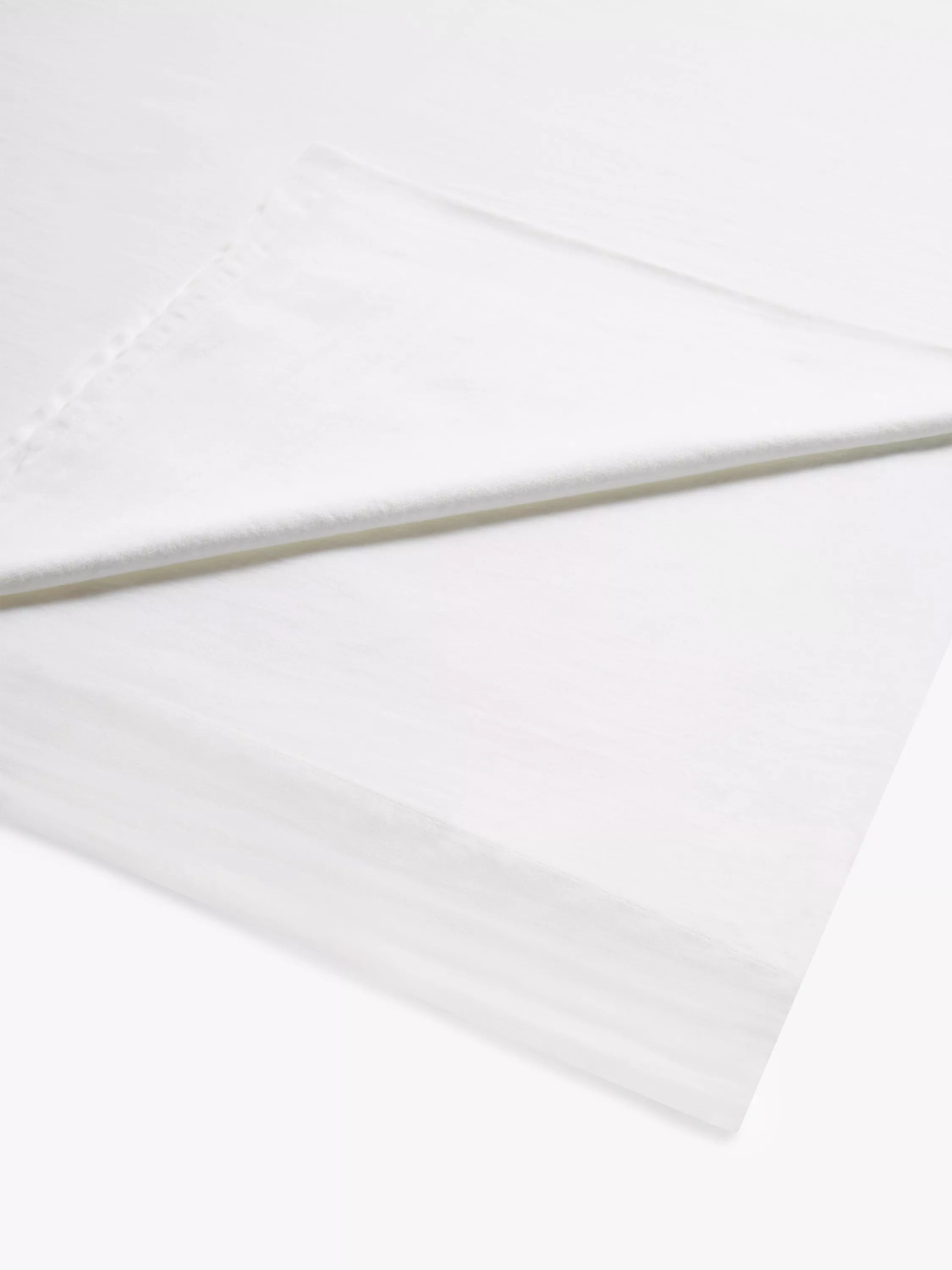 John Lewis Comfy & Relaxed 300 Thread Count Washed Cotton Flat Sheet - French Blue Double