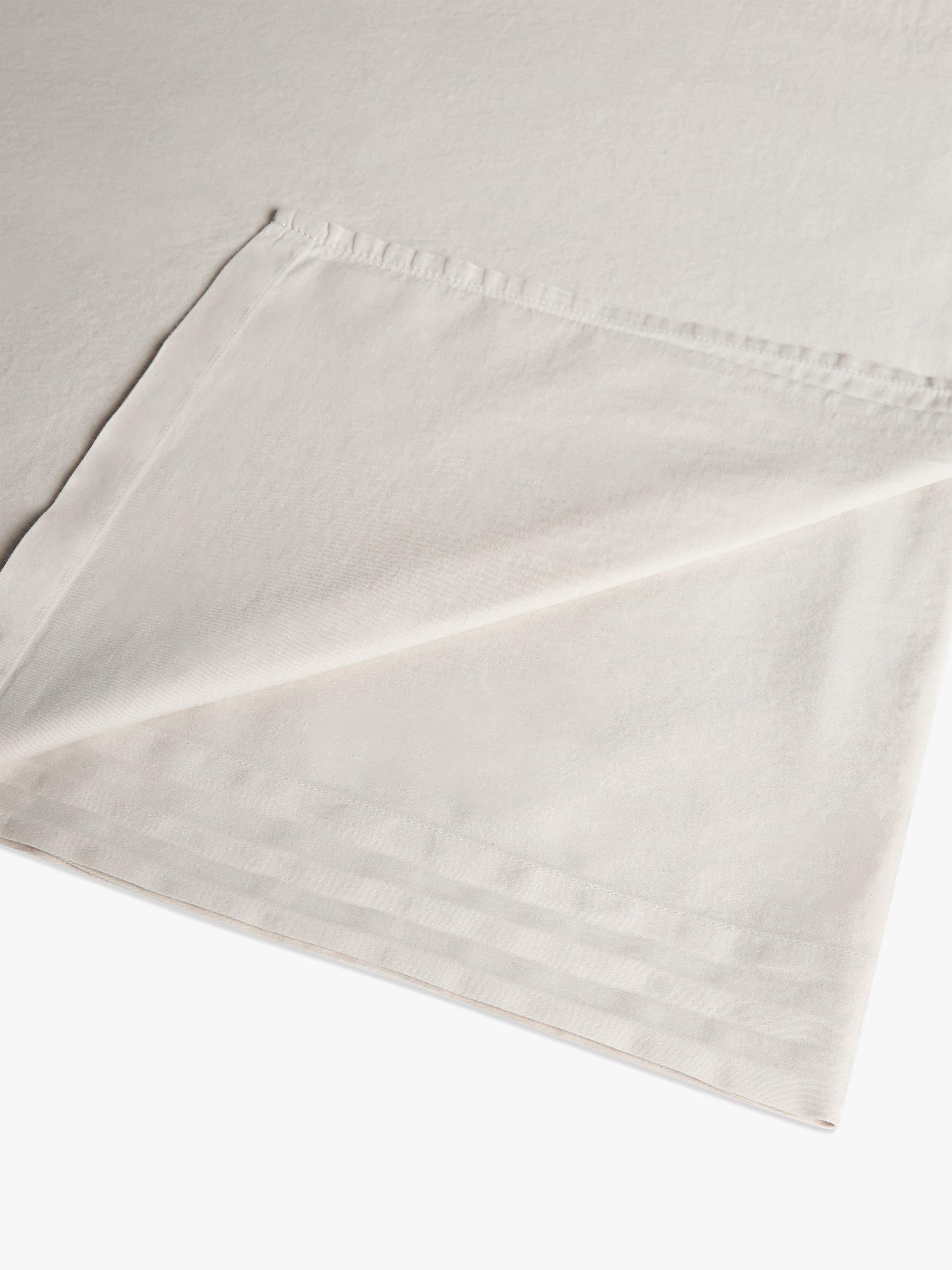 John Lewis Washed Cotton Flat Sheet Single imported from the UK