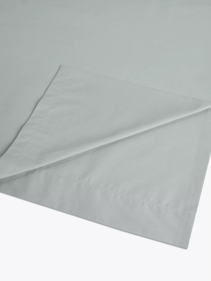 John Lewis Easy Care Organic Cotton 200 Thread Count Flat Sheets - White Double
