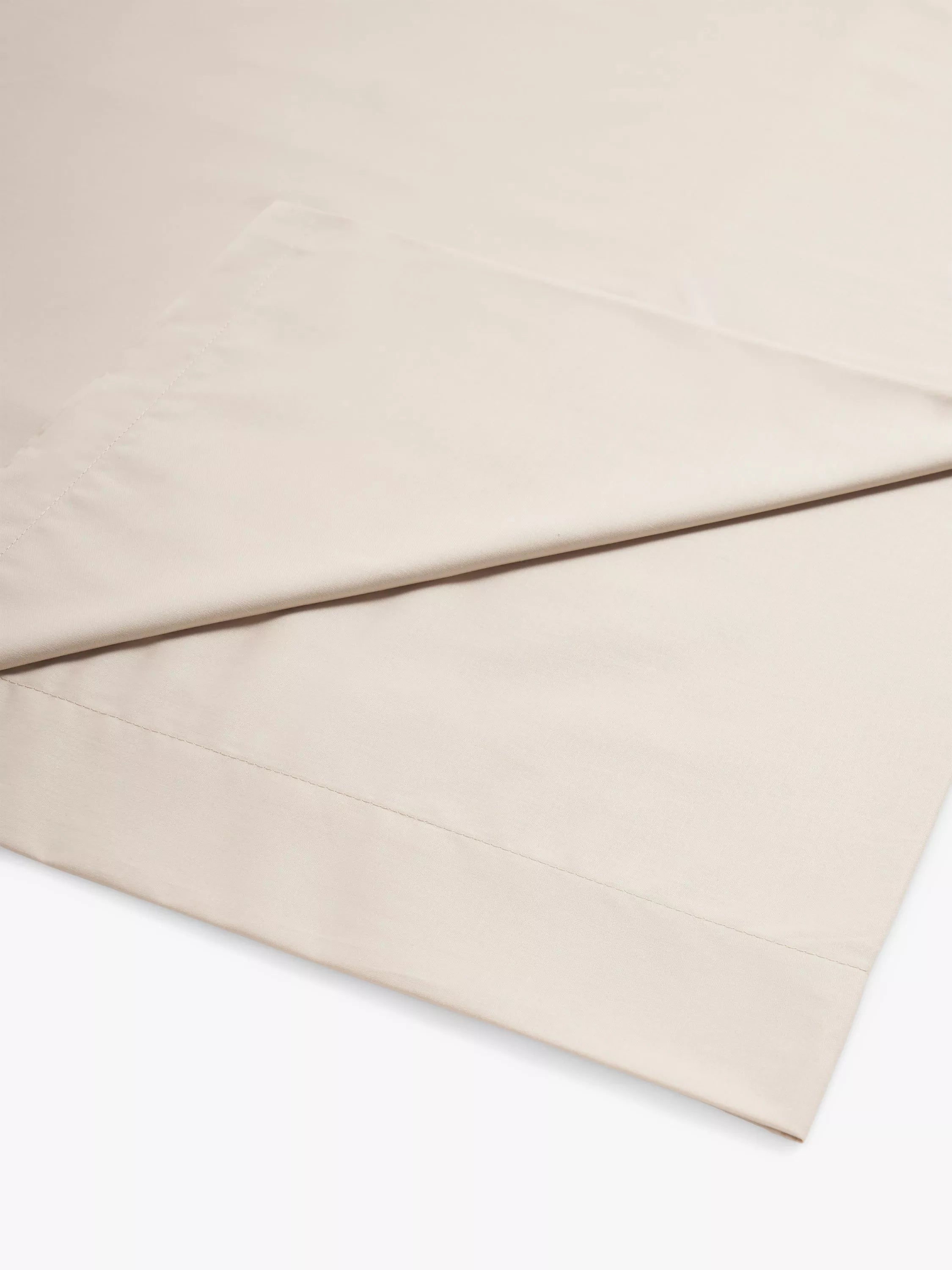 John Lewis Easy Care Organic Cotton 200 Thread Count Flat Sheets - White King