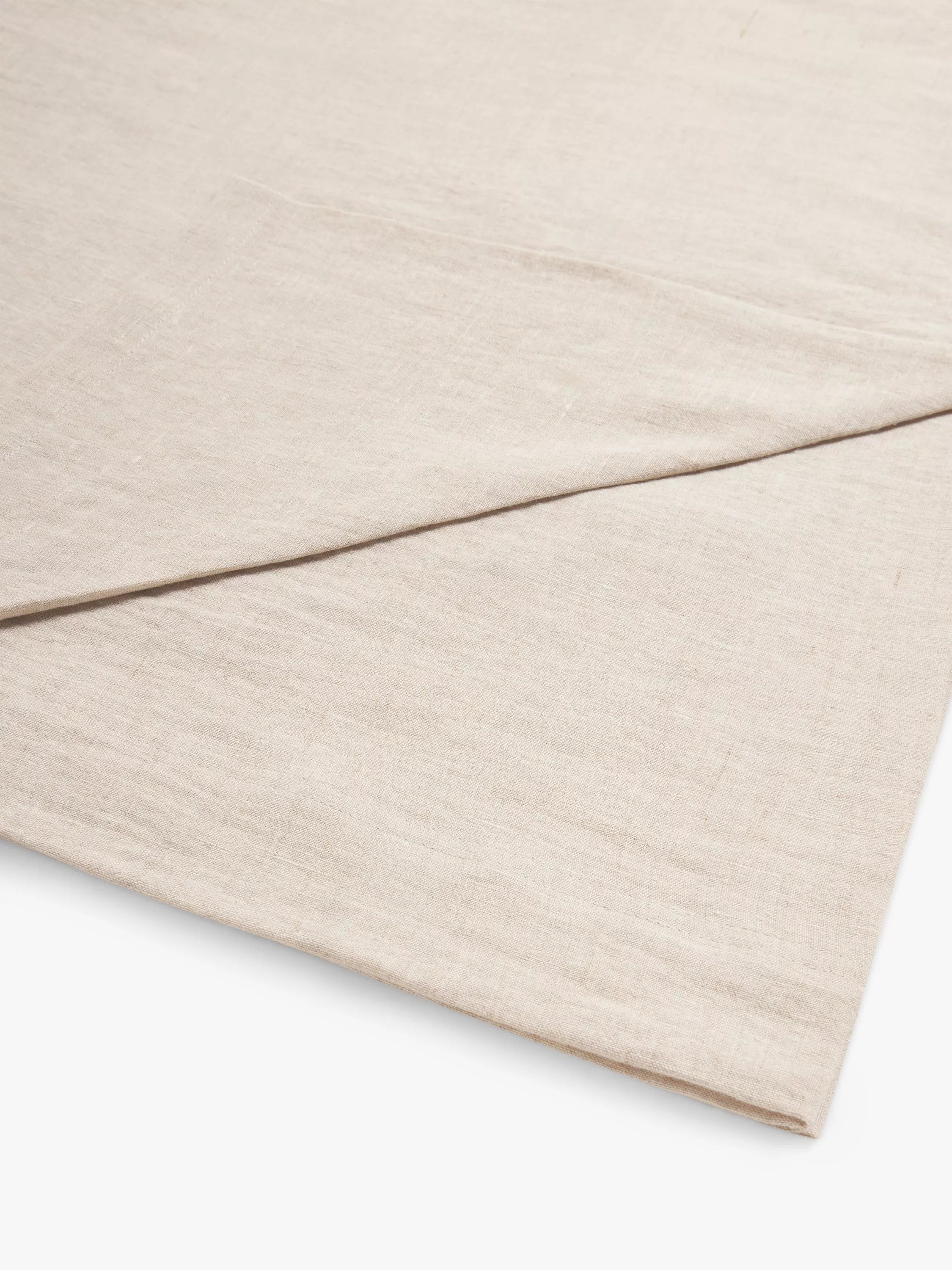 John Lewis Washed Linen Double Flat Sheet, Undyed
