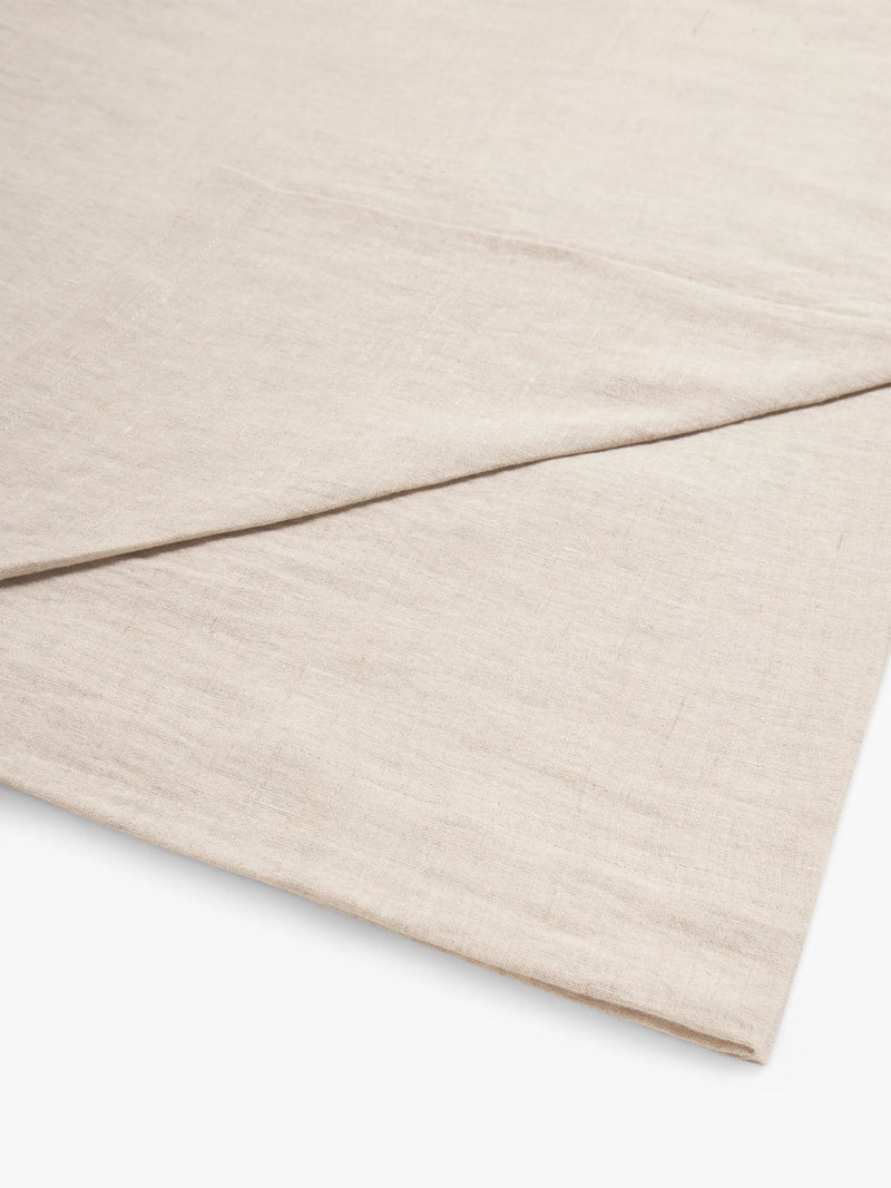 John Lewis Washed Linen Double Flat Sheet, Undyed