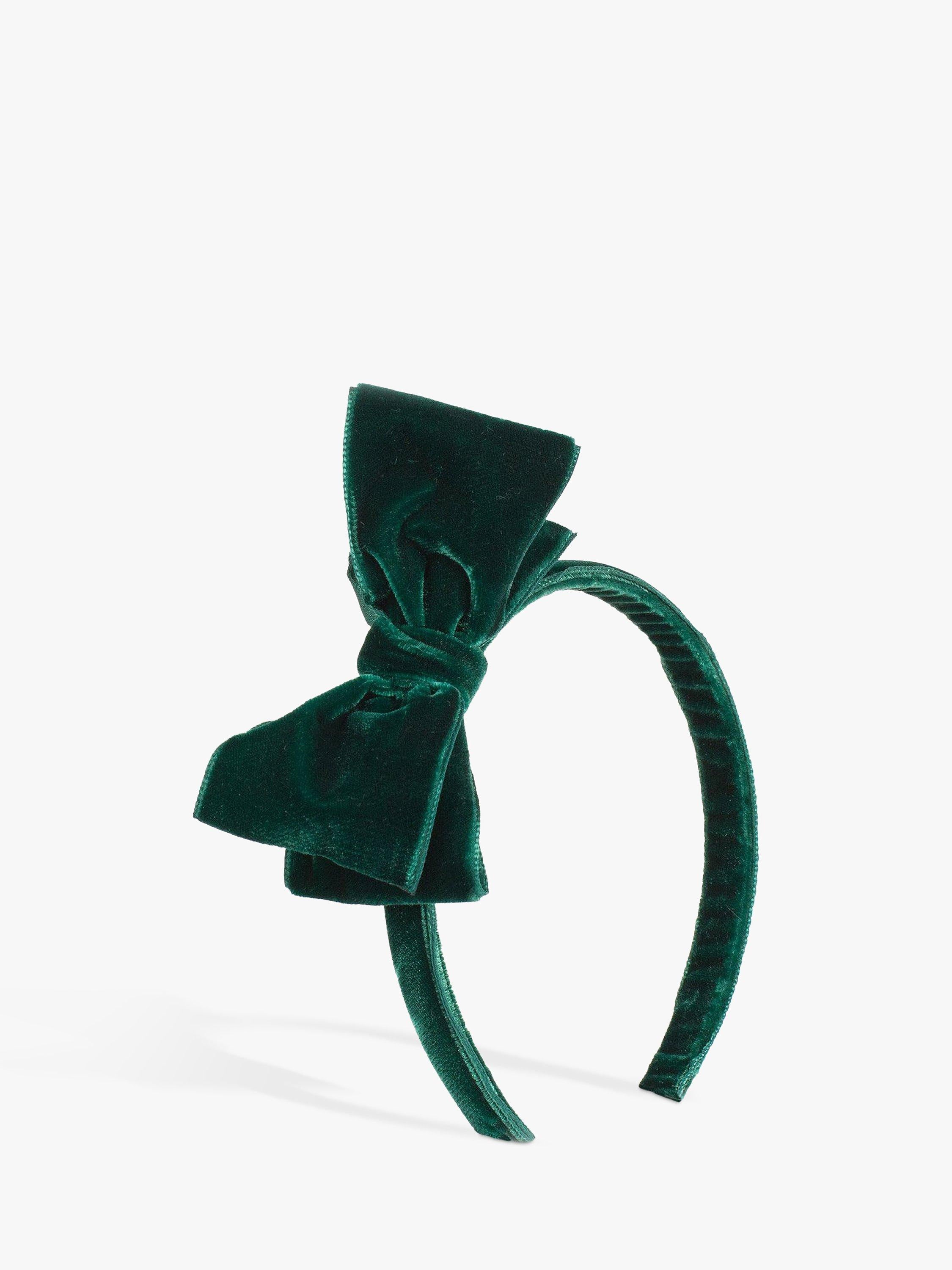 Trotters kids velvet bow headband (British brand)