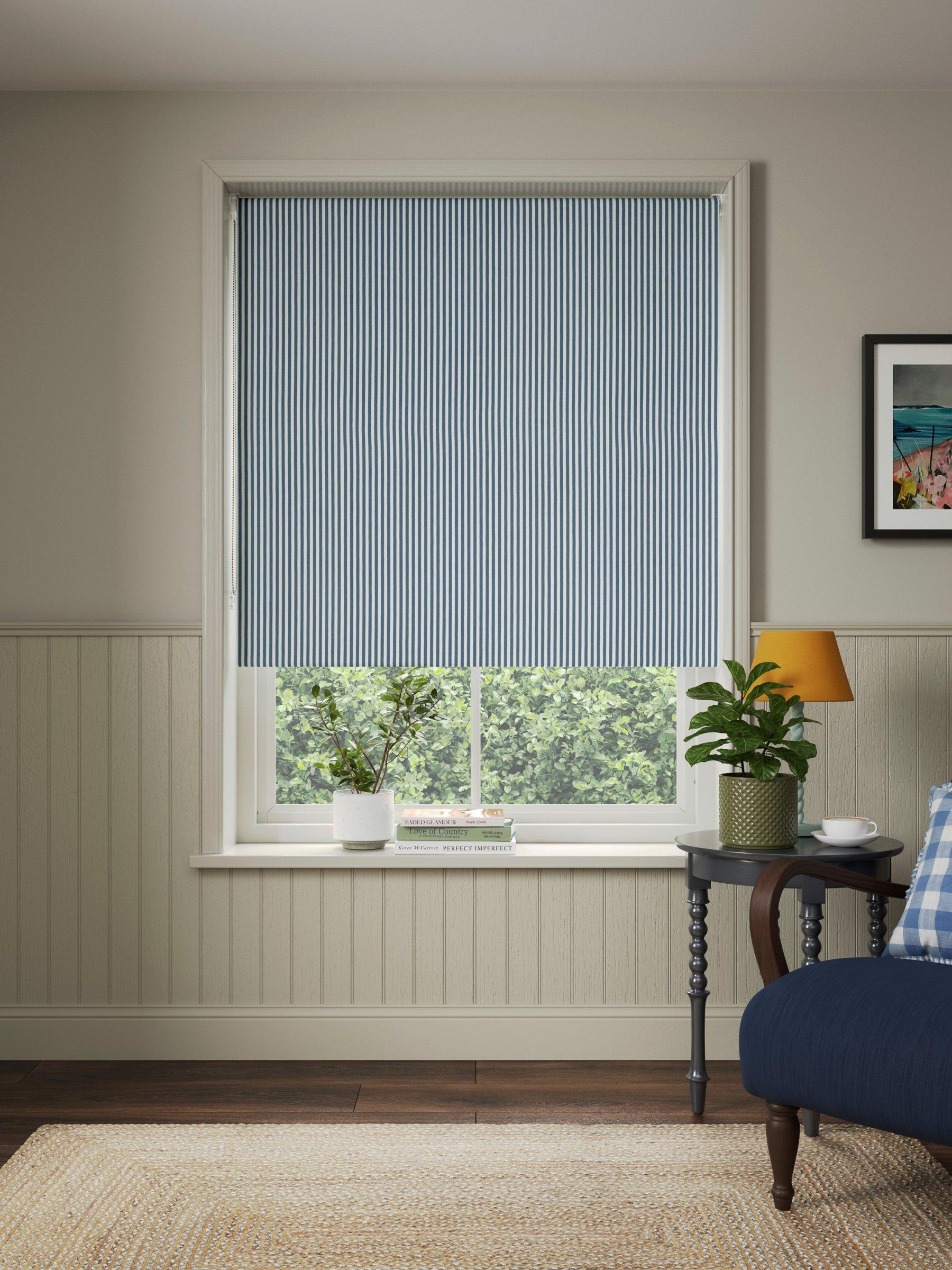John Lewis Conwy Stripe blackout roller blind, UK version