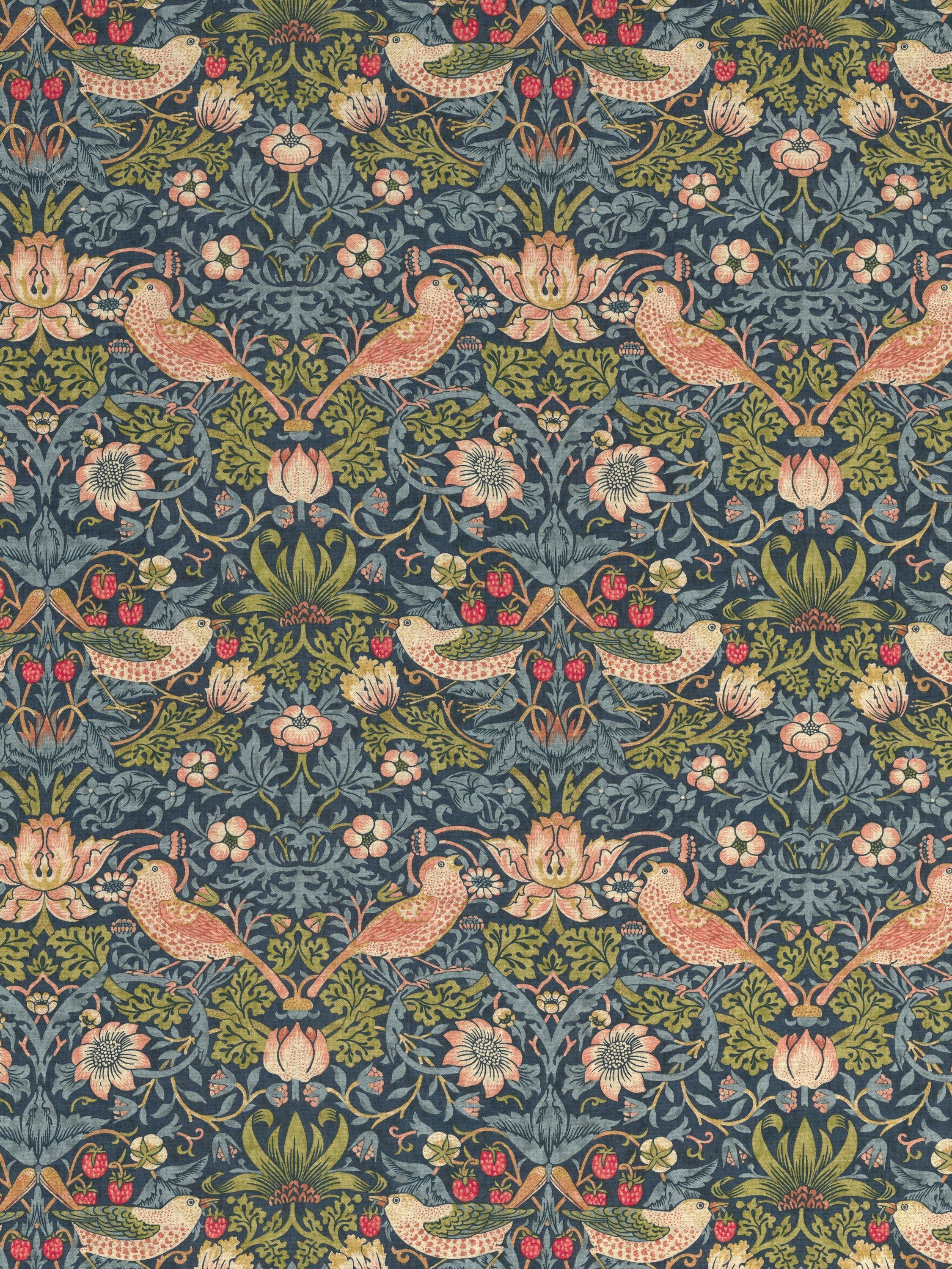 Morris & Co. Strawberry Thief roller blind, UK version