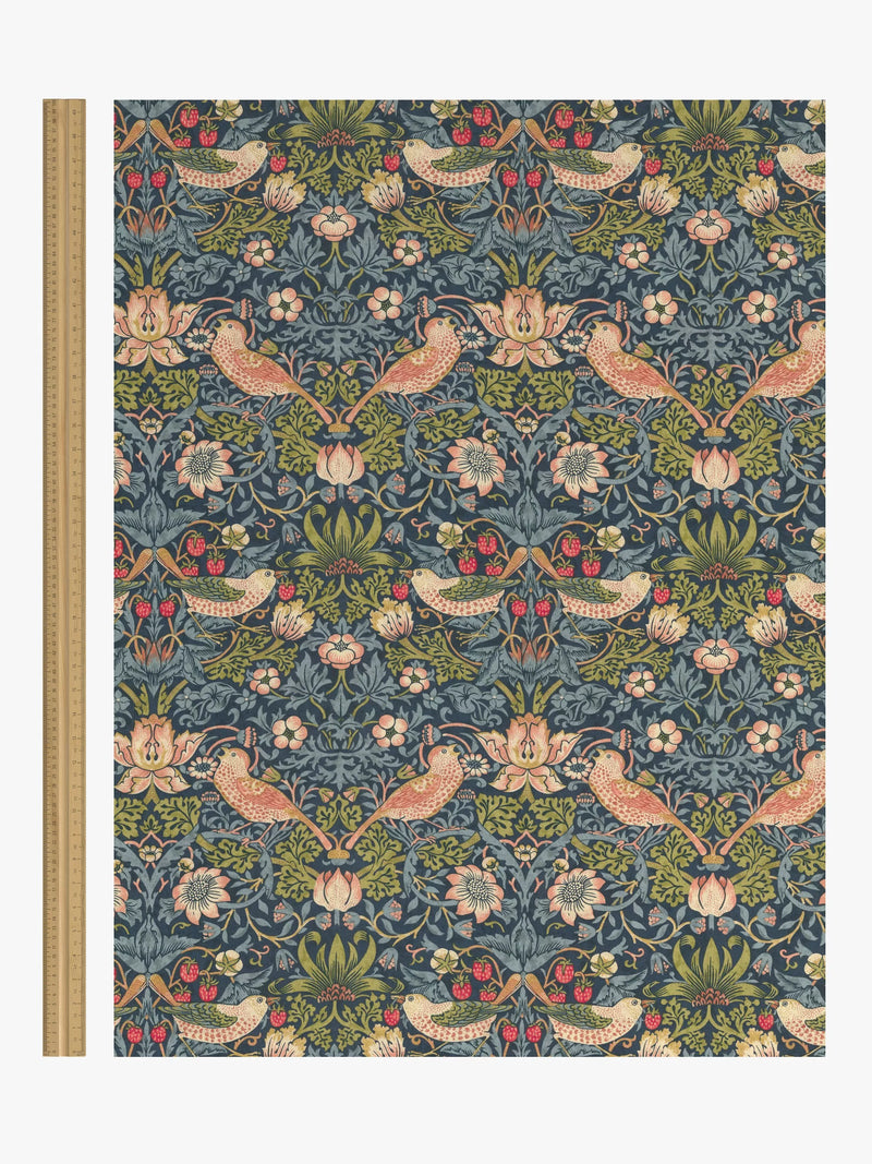 Morris & Co. Strawberry Thief roller blind, UK version