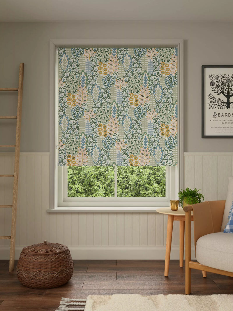 John Lewis Alva blackout thermal roller blind soft teal - British product