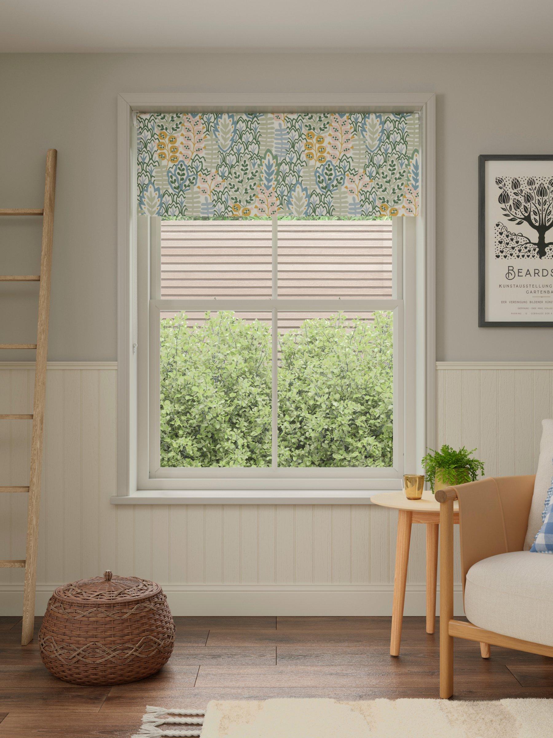 John Lewis Alva blackout thermal roller blind soft teal - British product