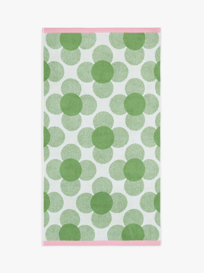 Orla Kiely floral cotton hand towel 50x90cm, imported from the UK